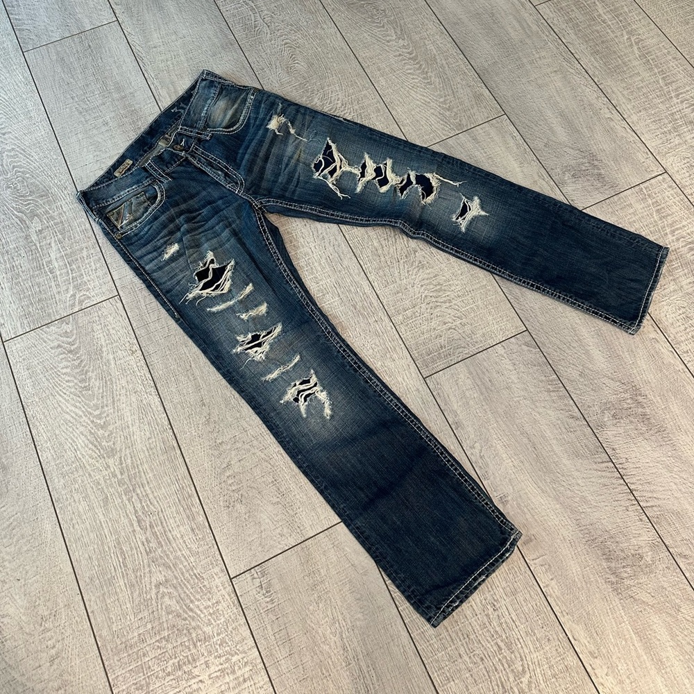 Mens Silver Jeans